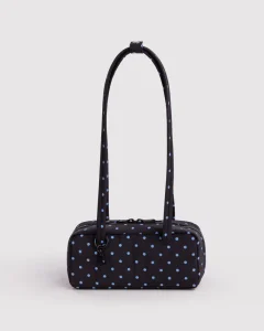 Black and Sky Blue Micro Dot