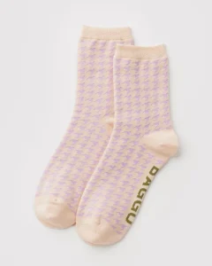 Pink Houndstooth