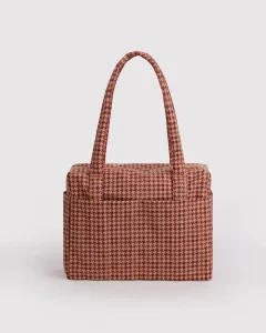 Tan Houndstooth
