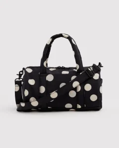 Black and Cream Polka Dot