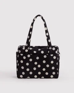 Black and Cream Polka Dot