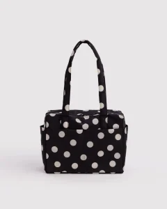 Black and Cream Polka Dot