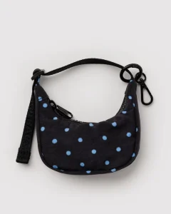 Black and Sky Blue Micro Dot