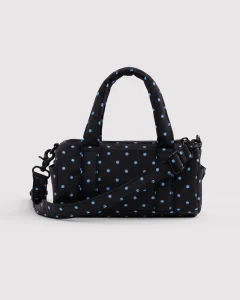 Black and Sky Blue Micro Dot